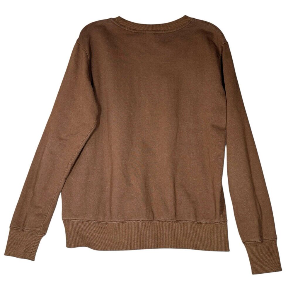 Romwe Doomsday Long Sleeve T Shirt Mens Small Brown UFO Dinosaur Y2K Grunge - Picture 8 of 8